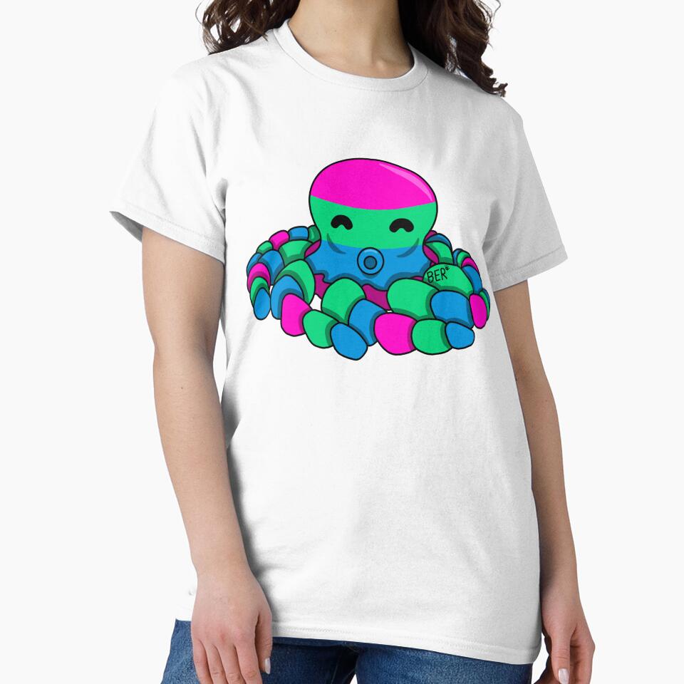 Polysexual Pride Fidget Octopus by SentABear T-Shirts, Hoodie, Sweatshirt | BlankRebels.com (Image 2)