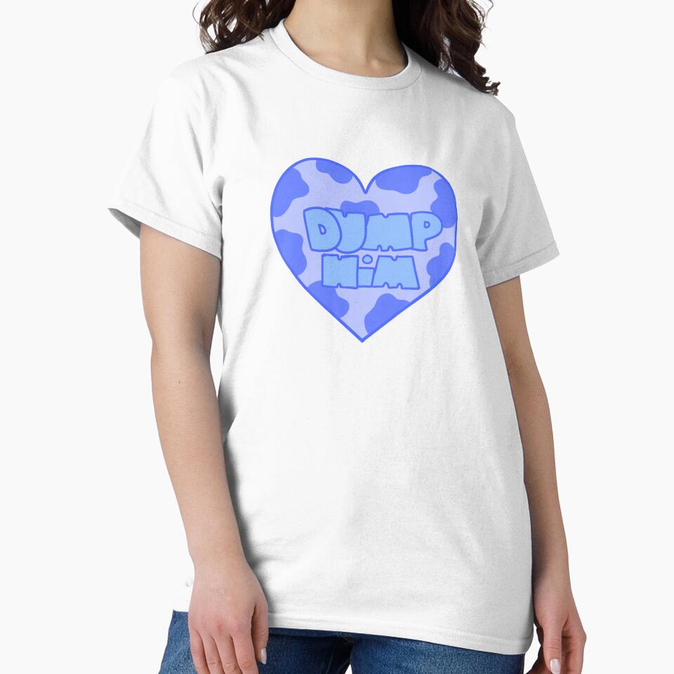 Y2k cow print heart (blue) by gross-girl99 T-Shirts, Hoodie, Sweatshirt | BlankRebels.com (Image 2)