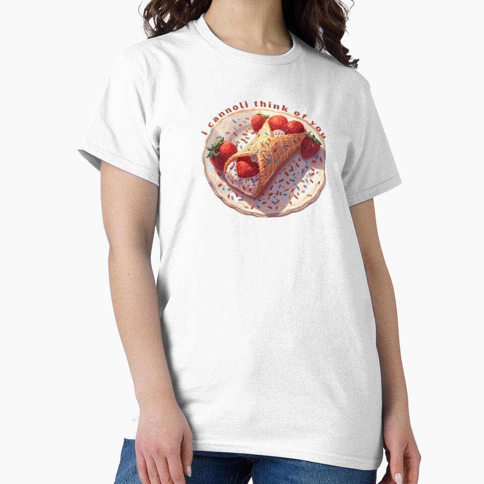 I Cannoli Think Of You - Cute Pun | TeeHee Puns Funny Design by TeeHee Puns
