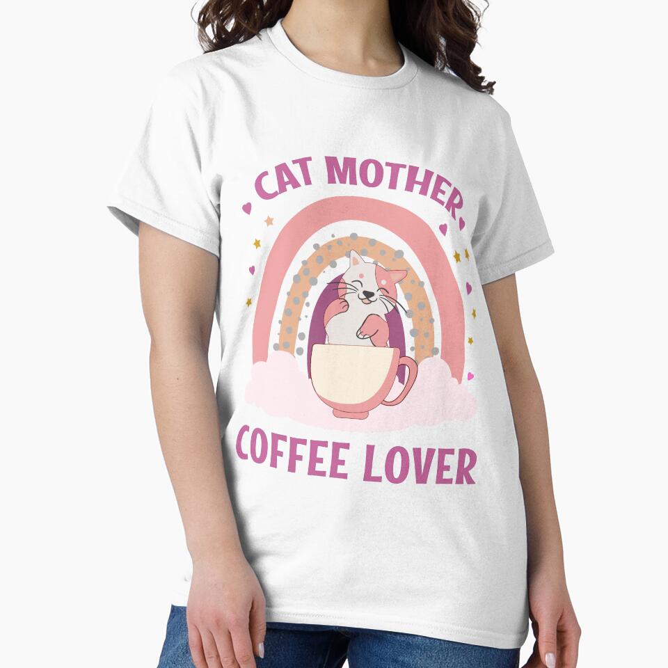 Cat Mother Coffee Lover - cat coffee lover - cat coffee quote by MOONINSPIRATION