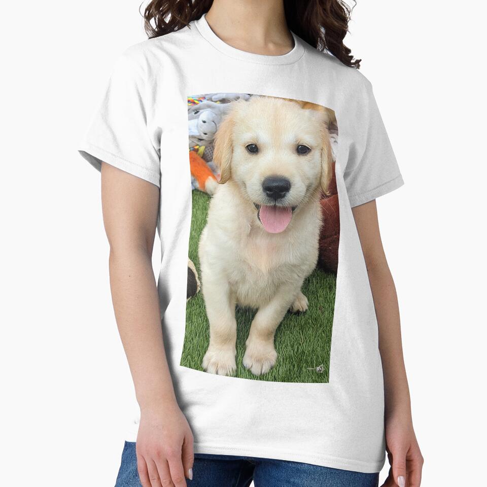 Golden retriever puppy smile by Fluffycat2020 T-Shirts, Hoodie, Sweatshirt | BlankRebels.com (Image 2)