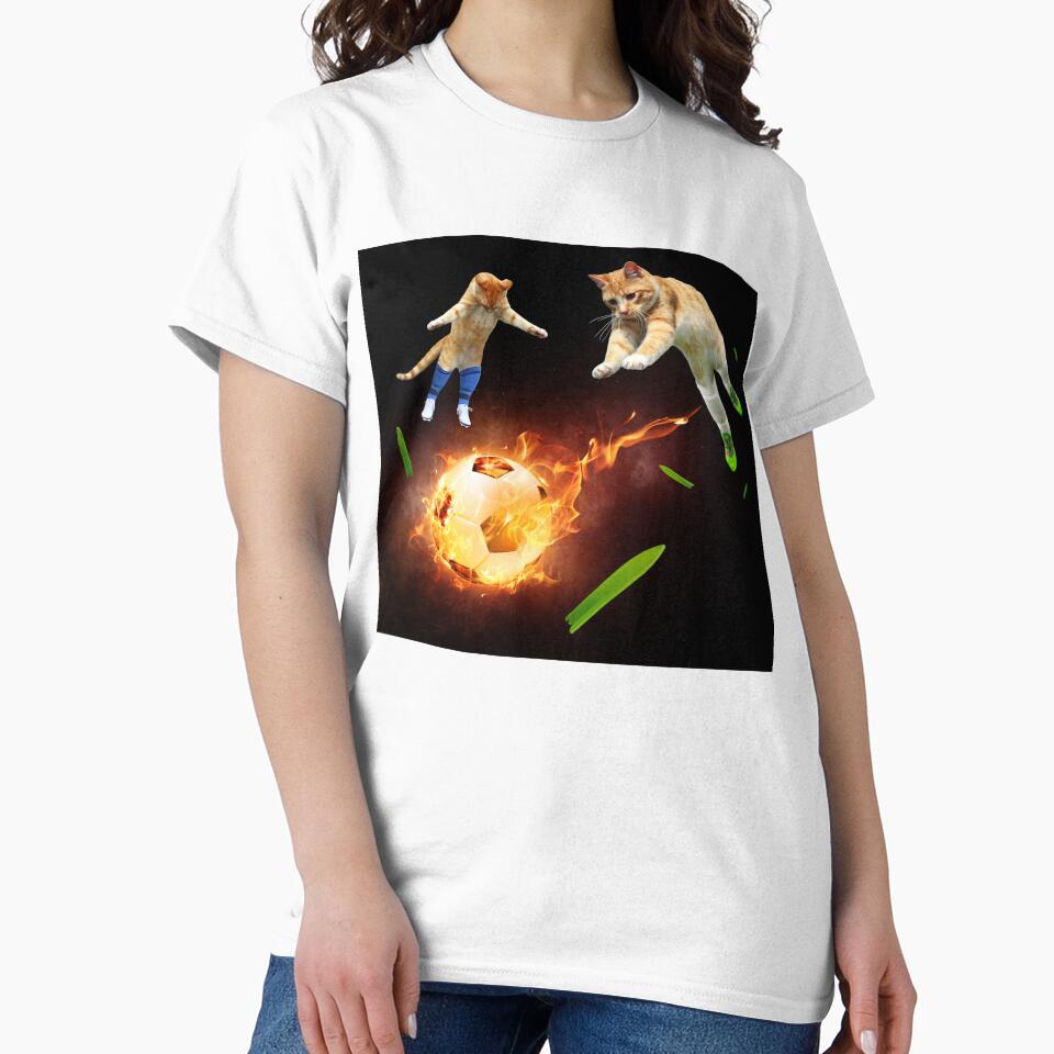 Athletic Cats Playing Soccer by MeowMerch