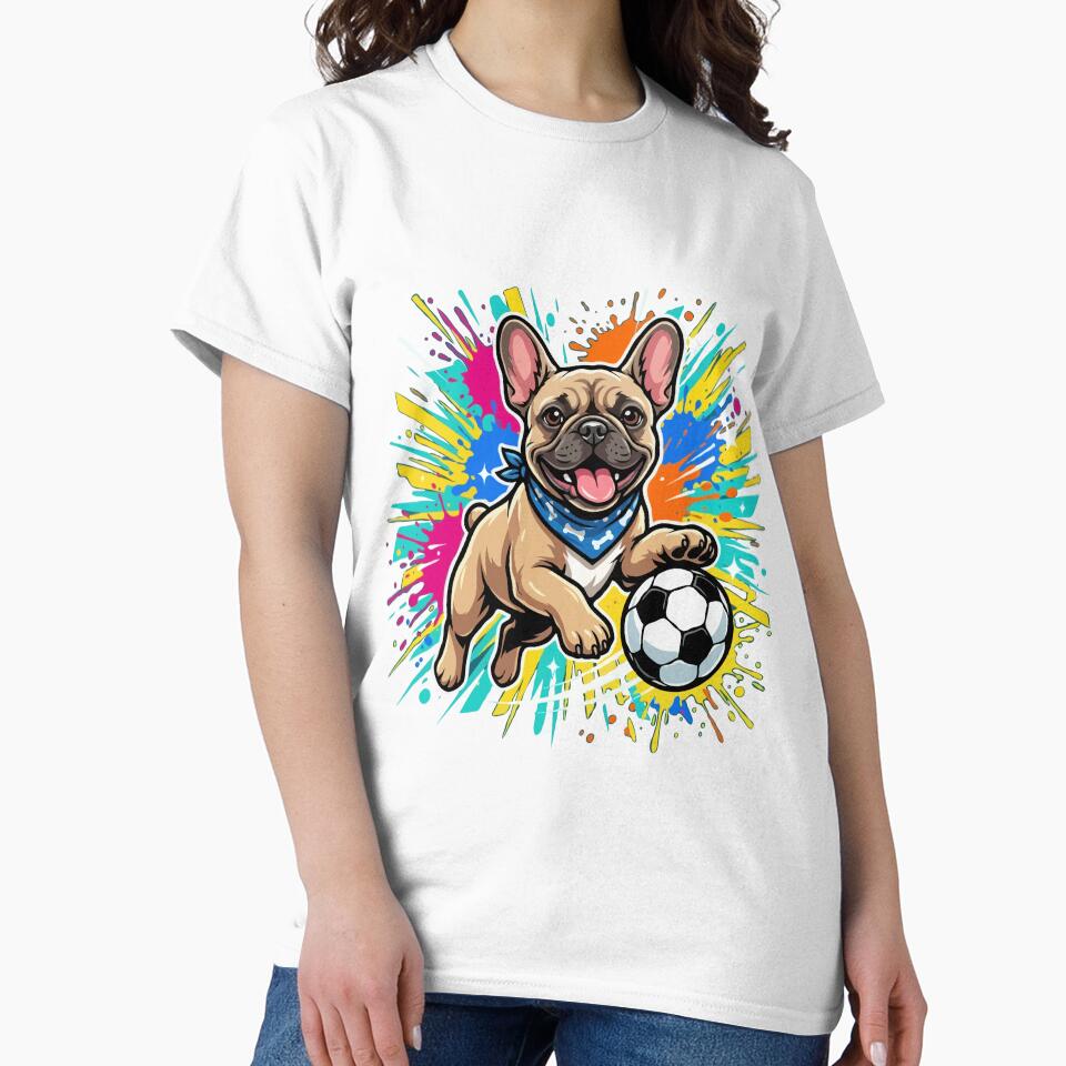French Bulldog Soccer Dog – Cute Football Puppy Gift for Dog Lovers by The Real Life Symphony