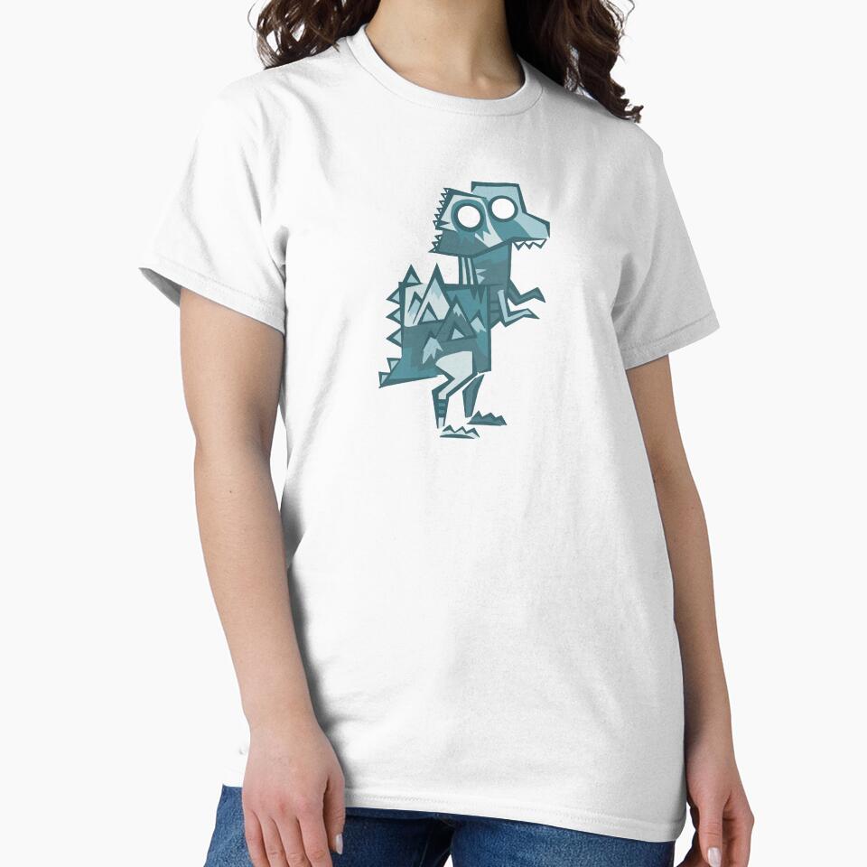 Frosty Mountain Dinosaur by GabiDoodles T-Shirts, Hoodie, Sweatshirt | BlankRebels.com (Image 2)