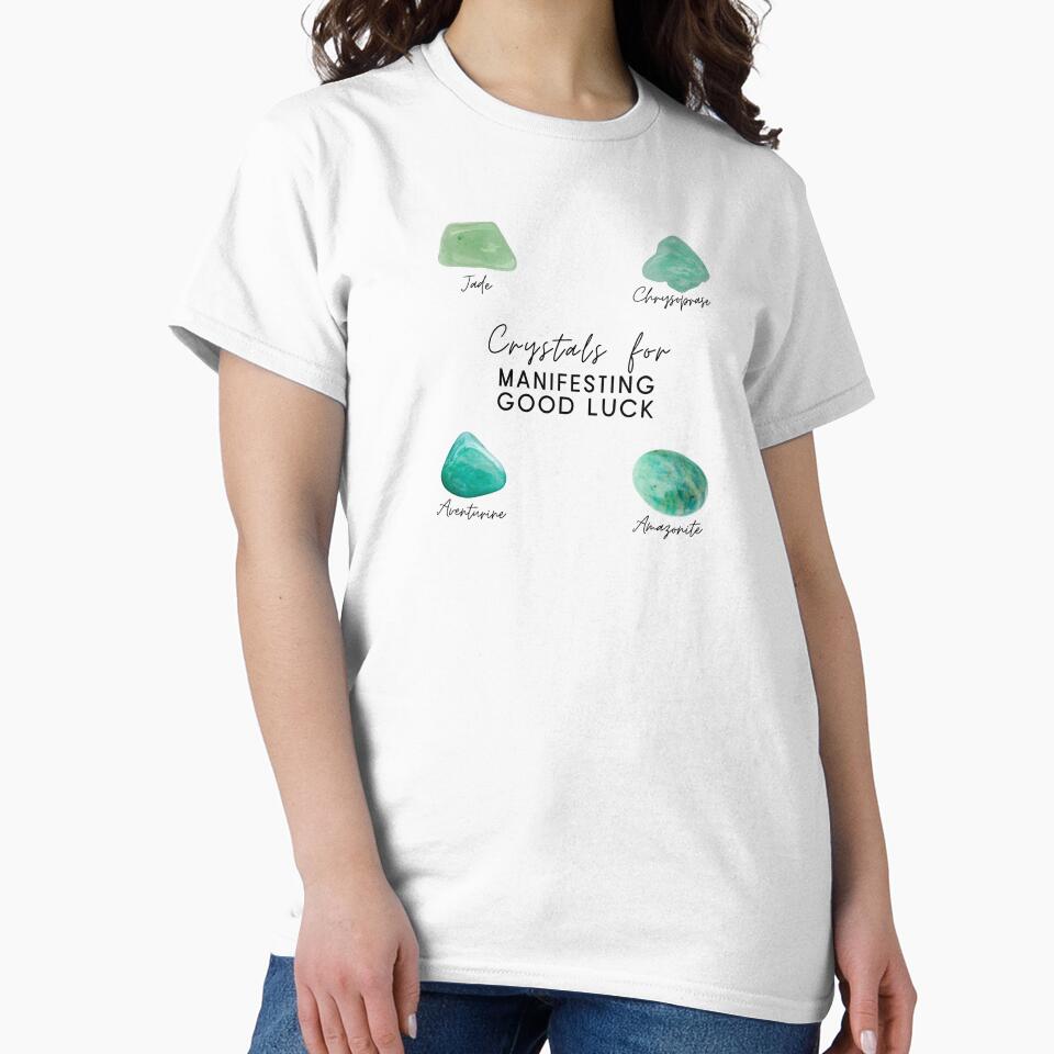 Crystals for Manifesting Good Luck by mooneko T-Shirts, Hoodie, Sweatshirt | BlankRebels.com (Image 2)