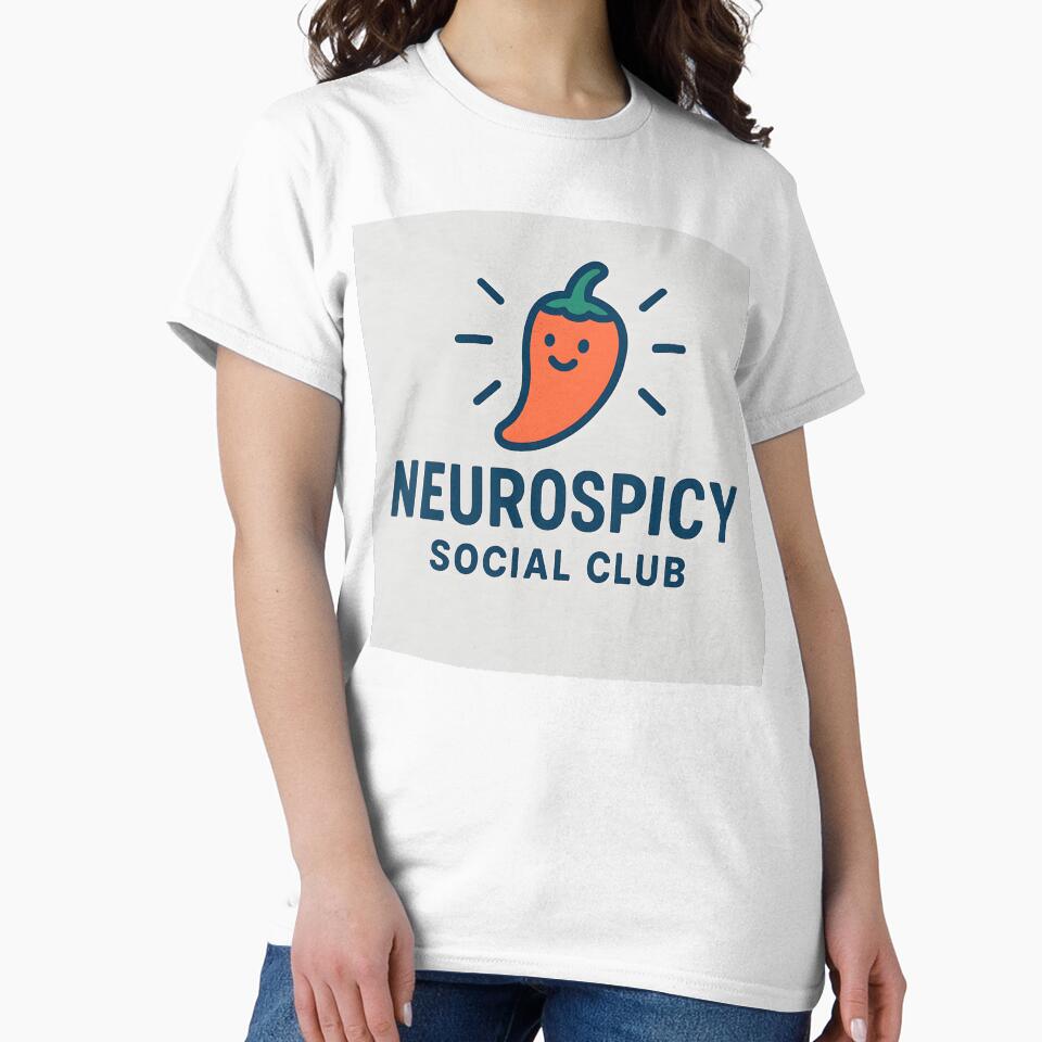 Neurospicy Social Club - Cute Neurodivergent Pride Design by Emilia-Design T-Shirts, Hoodie, Sweatshirt (Image 2)