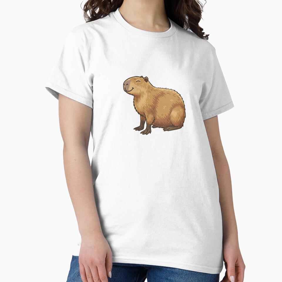 Happy Capybara – Wholesome Only T-Shirts, Hoodie, Sweatshirt