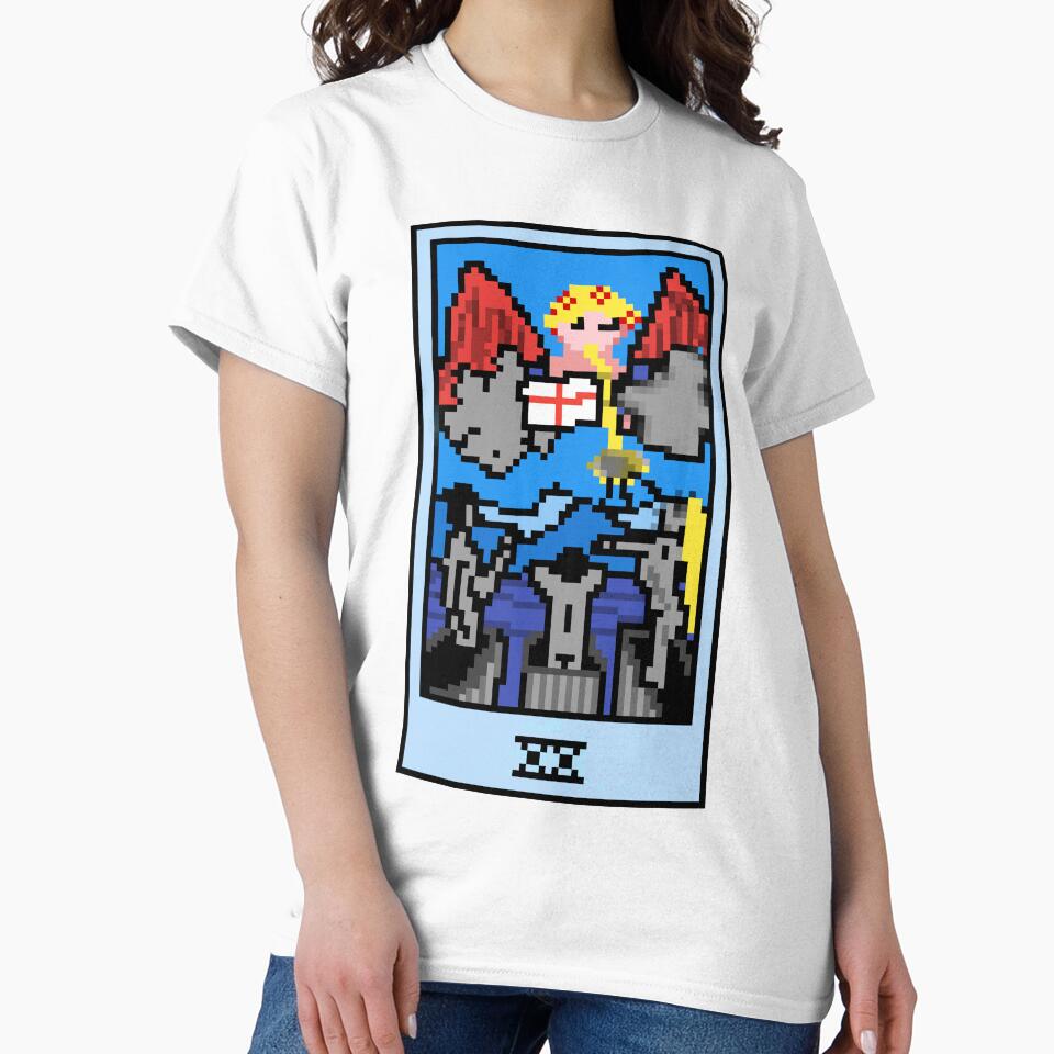 Wait, is this pixel art tarot? Yellow - Major Arcana 'Judgement' (Design for T-shirt, stickers and other... (Image 2)