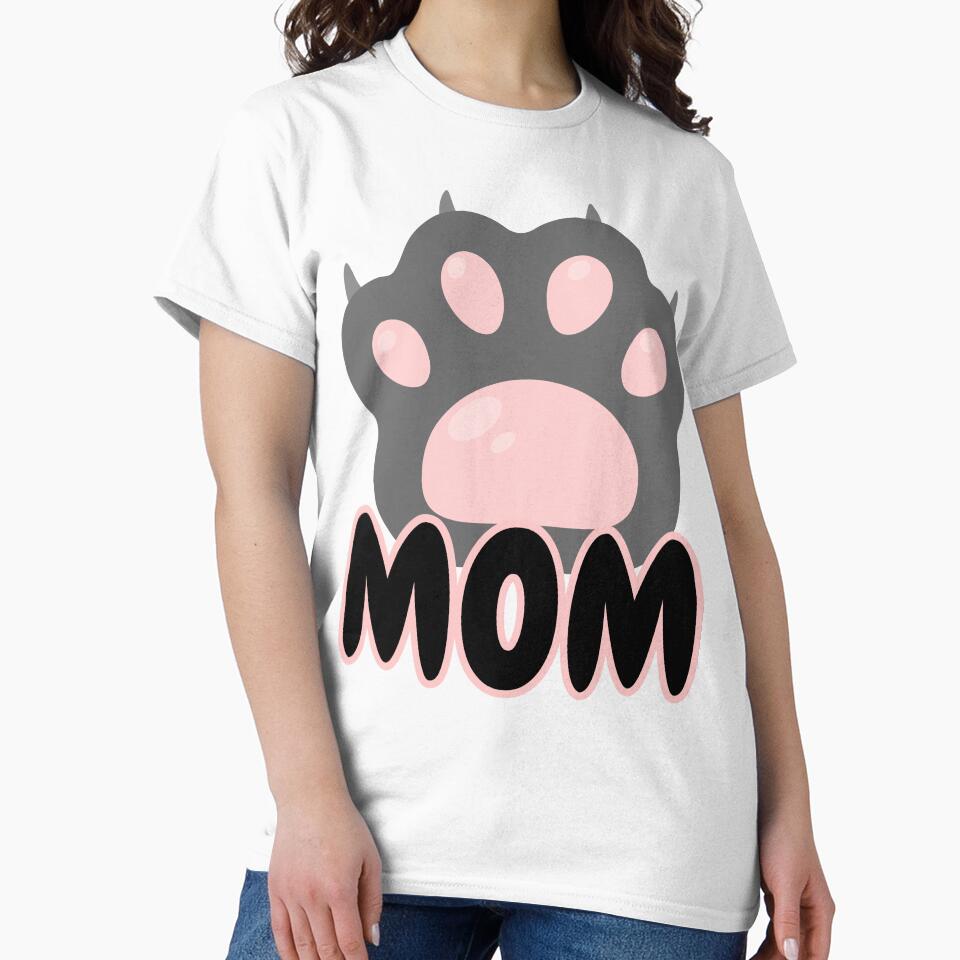 Cat/Dog Mom Cute Minimalist Text Design : Perfect for Proud Pet Lovers by AlienTechs T-Shirts, Hoodie, Sweatshirt (Image 2)