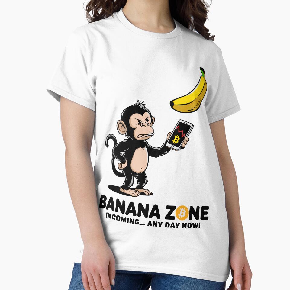 Banana Zone Incoming – Bitcoin Meme Ape Design by BeamiCreations T-Shirts, Hoodie, Sweatshirt | BlankRebels.com (Image 2)
