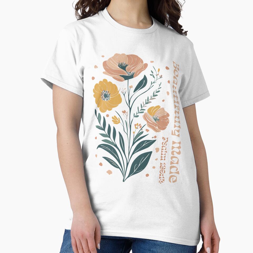 Boho Christian Beautifully Made Psalm by SaltCreatives T-Shirts, Hoodie, Sweatshirt | BlankRebels.com (Image 2)