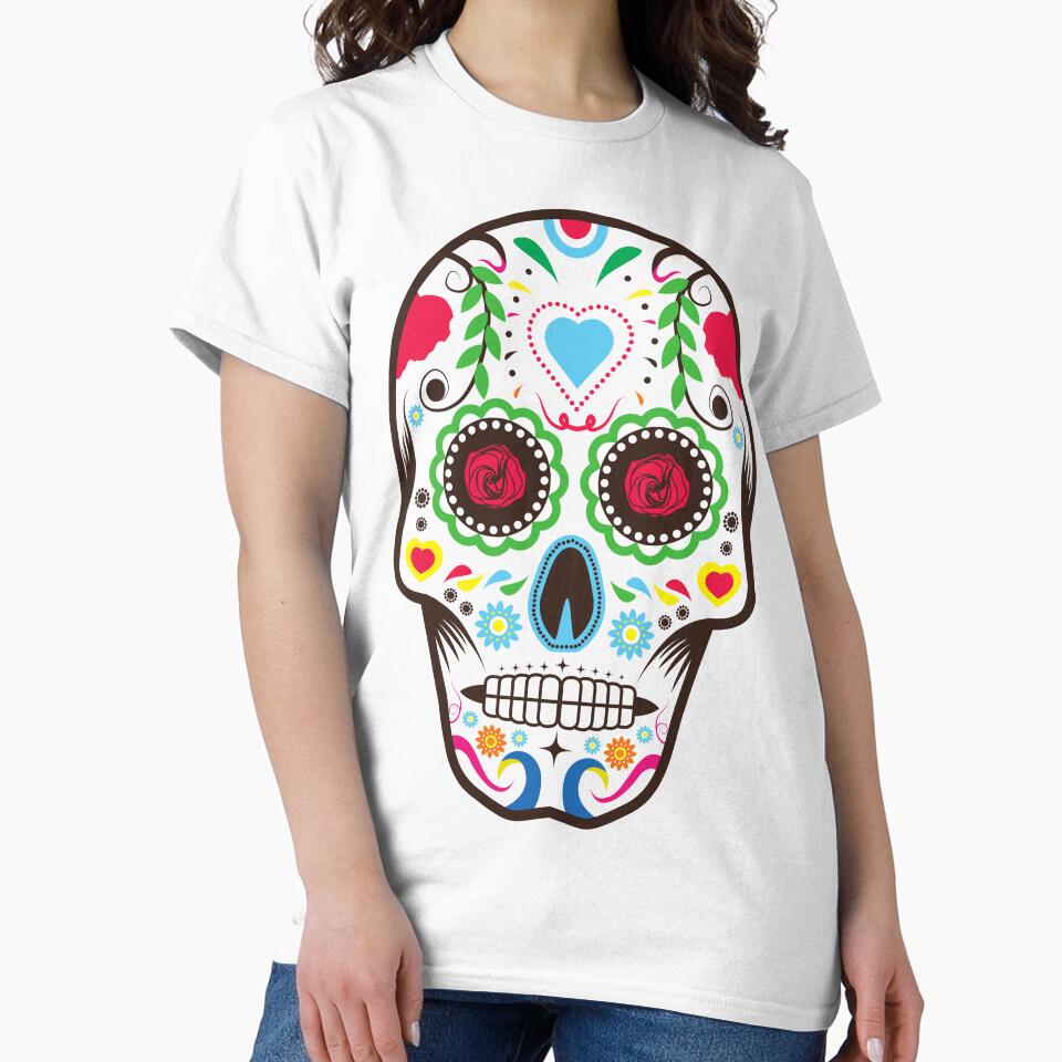 Sugar Skull Halloween collection  t shirt and more ! by DixieArt