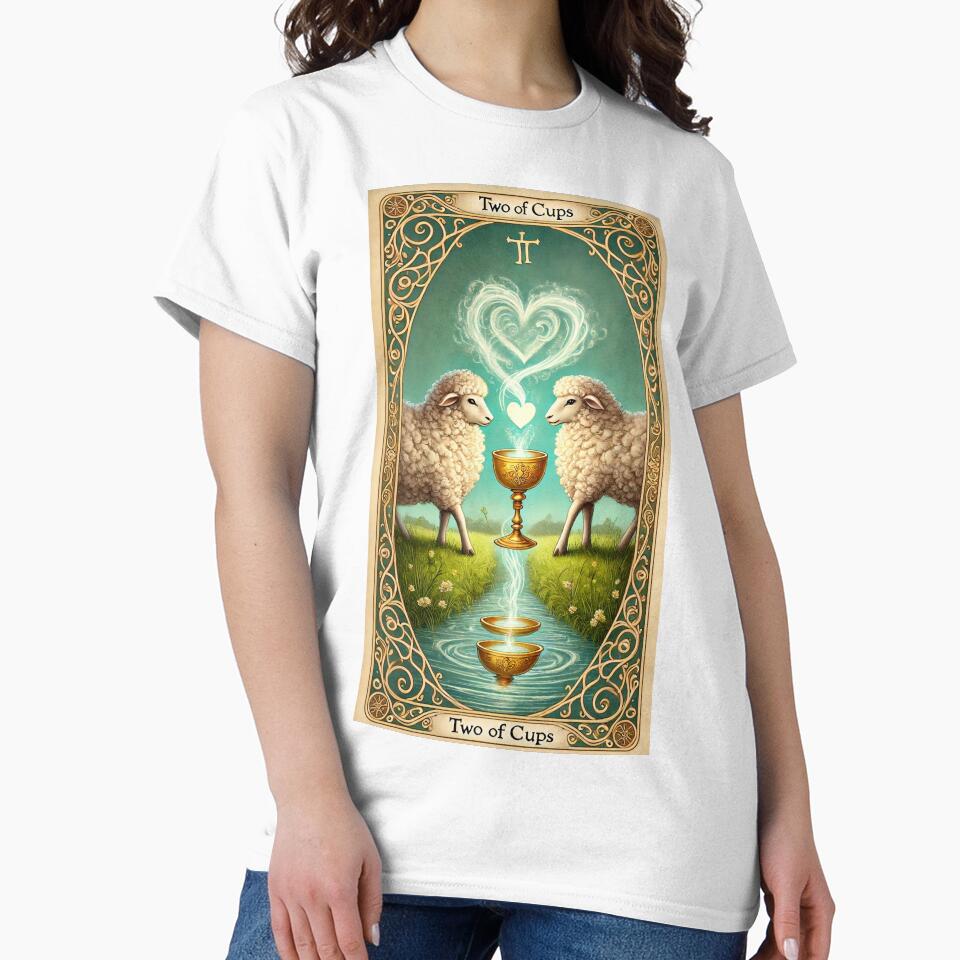 Sheepism Tarot – Two of Cups by Thpoar T-Shirts, Hoodie, Sweatshirt | BlankRebels.com (Image 2)