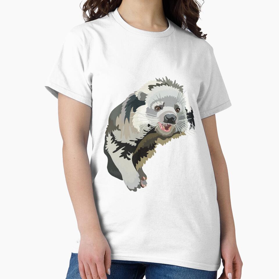 Binturong Illustration Exotic Wildlife Art by PrettylittlepastelUk T-Shirts, Hoodie, Sweatshirt | BlankRebels.com (Image 2)