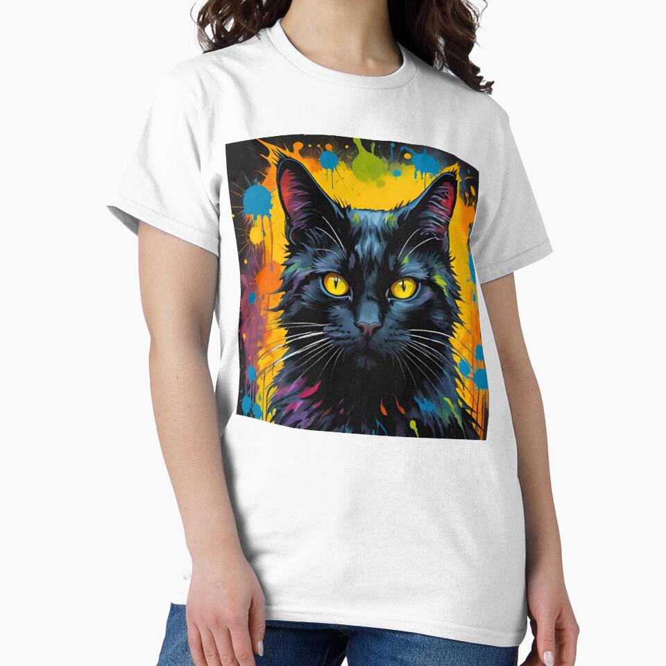 Demonic Halloween Cat: Haunting the Night by GrizzlyCollective T-Shirts, Hoodie, Sweatshirt | BlankRebels.com (Image 2)