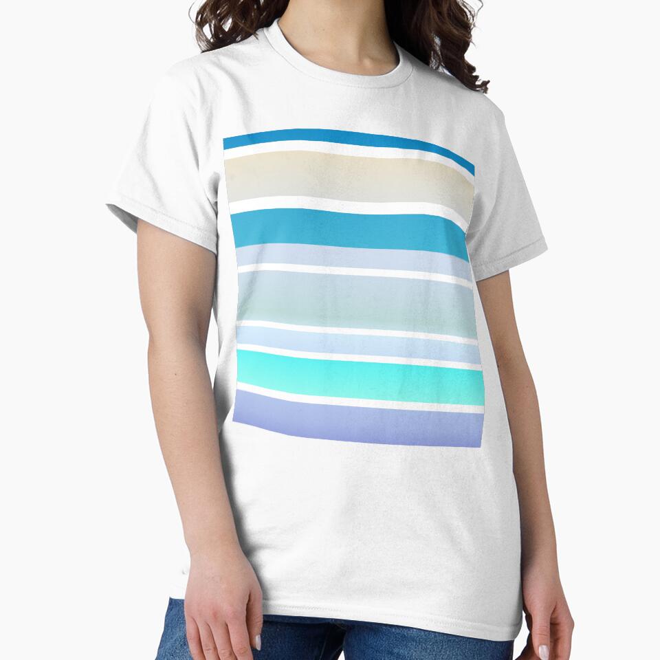 Minimalist Blue Striped Minimalist Colors T-Shirts, Hoodie, Sweatshirt