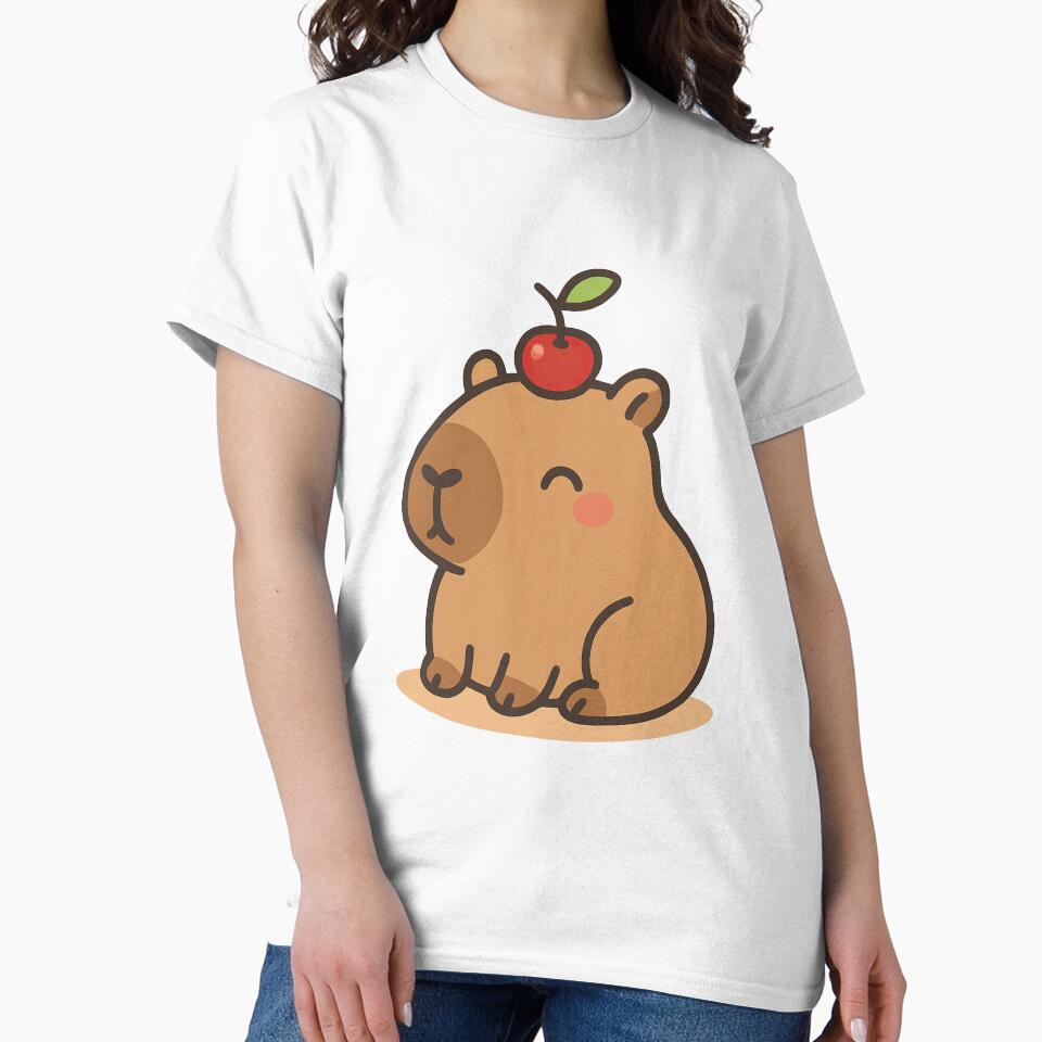 Cherry Crown – Little Capybara King by WhisperDraw T-Shirts, Hoodie, Sweatshirt | BlankRebels.com (Image 2)