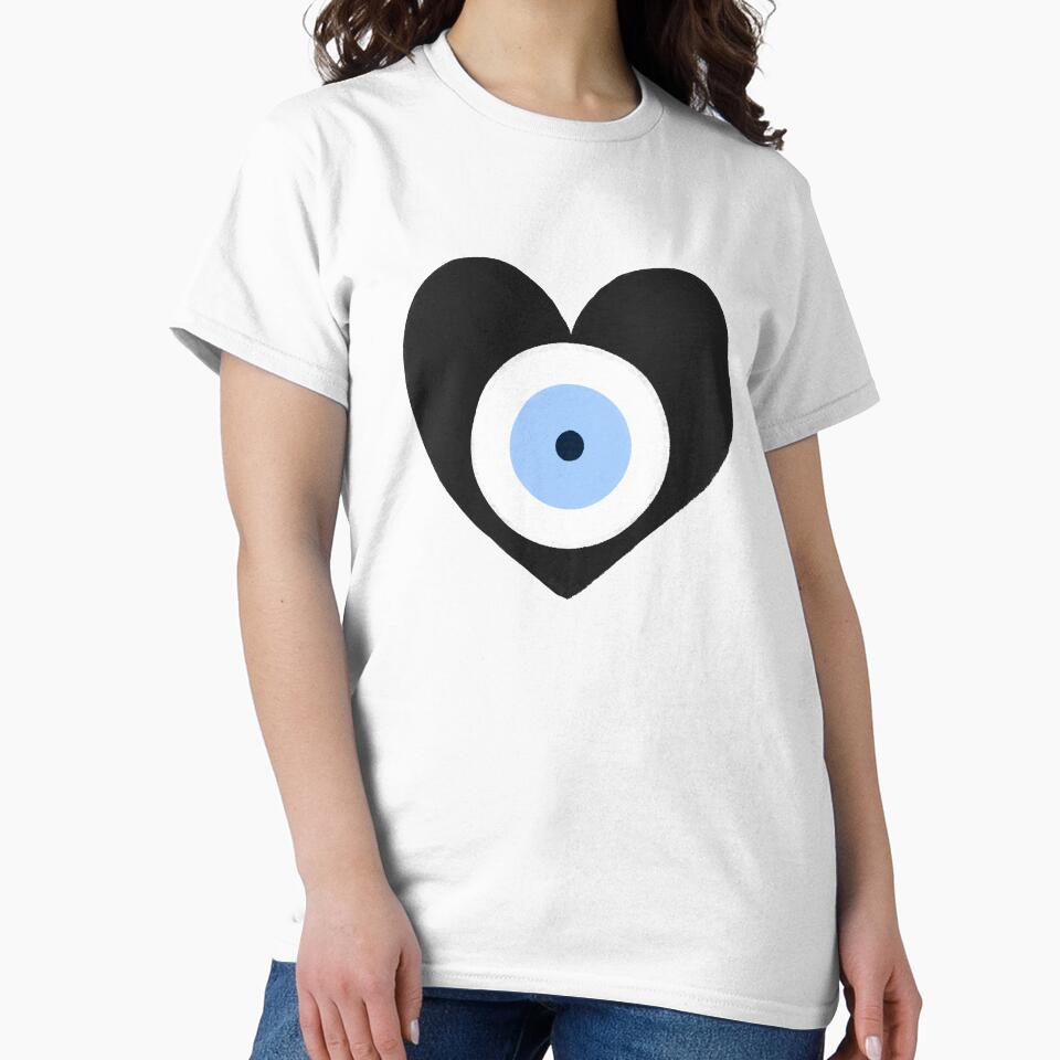 Black Heart Evil Eye by roseliax T-Shirts, Hoodie, Sweatshirt | BlankRebels.com (Image 2)