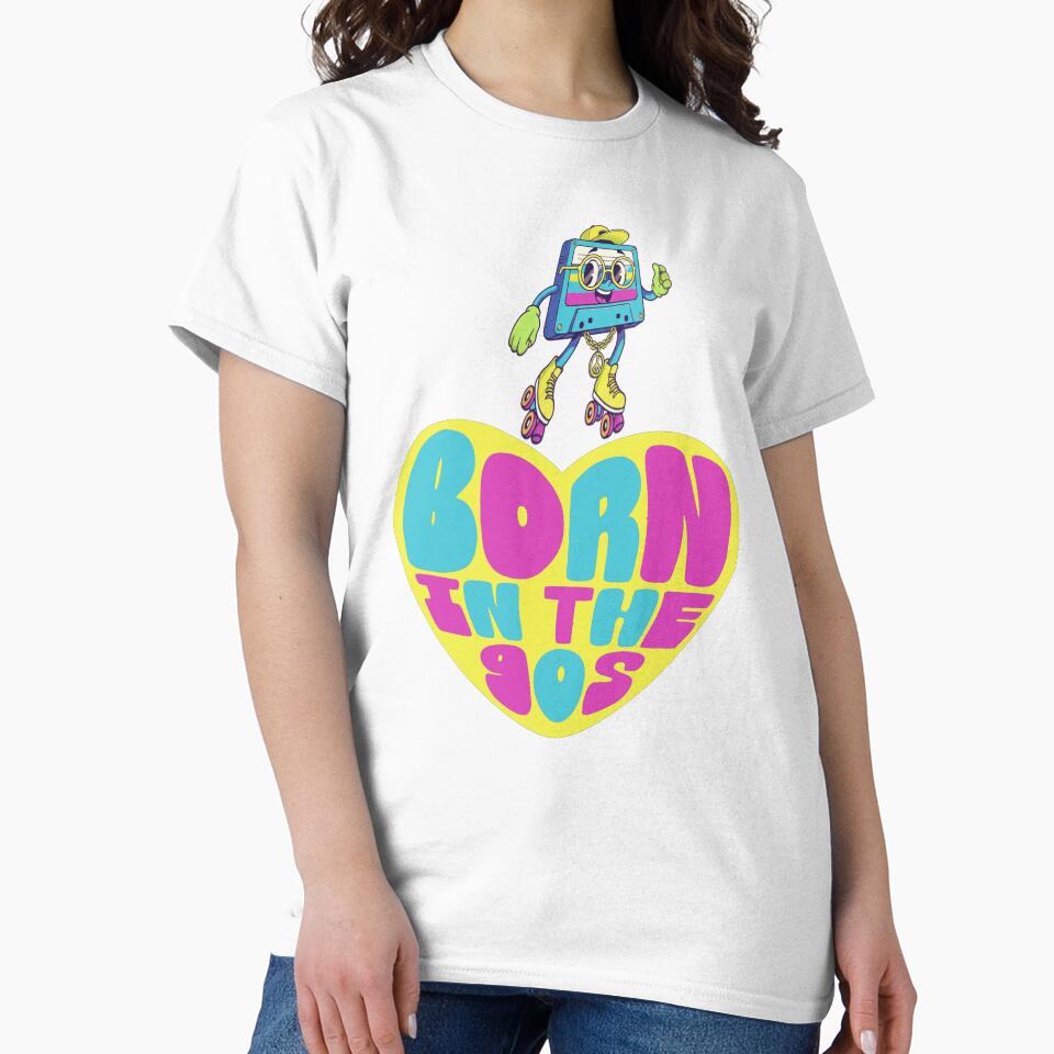 Born in the 90s Retro by NikitaSkyDesign T-Shirts, Hoodie, Sweatshirt | BlankRebels.com (Image 2)