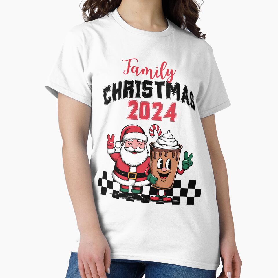 Family Christmas 2024 Retro Vibes by RockBeeDesigns T-Shirts, Hoodie, Sweatshirt | BlankRebels.com (Image 2)