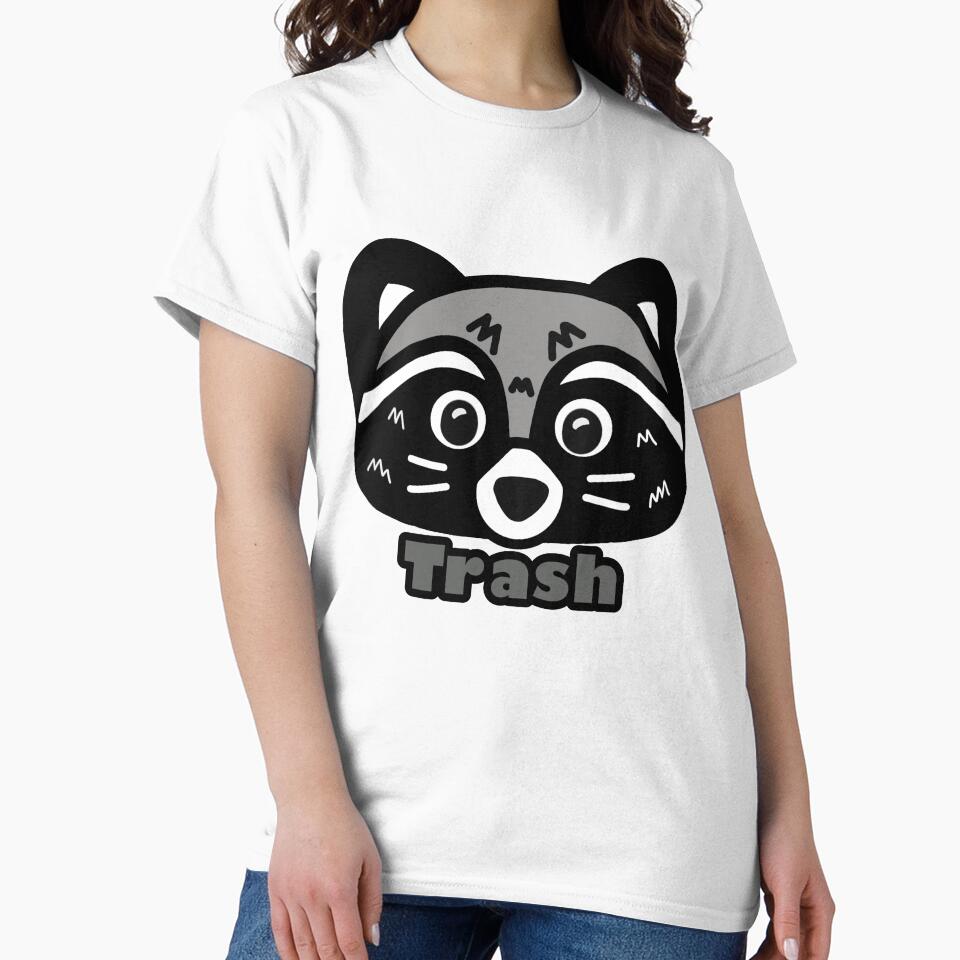 Cute raccoon face trash by KateScribbles T-Shirts, Hoodie, Sweatshirt | BlankRebels.com (Image 2)