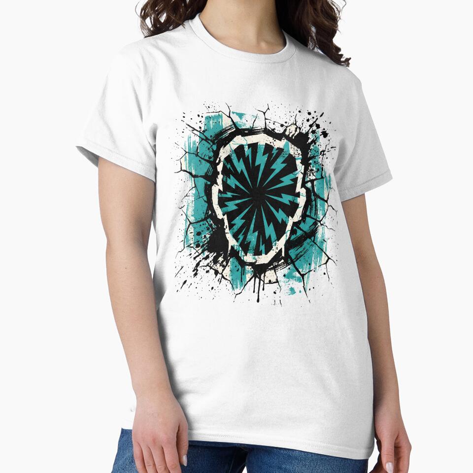Dynamic Grunge Lightning Burst Graphic by Clay Artista T-Shirts, Hoodie, Sweatshirt | BlankRebels.com (Image 2)