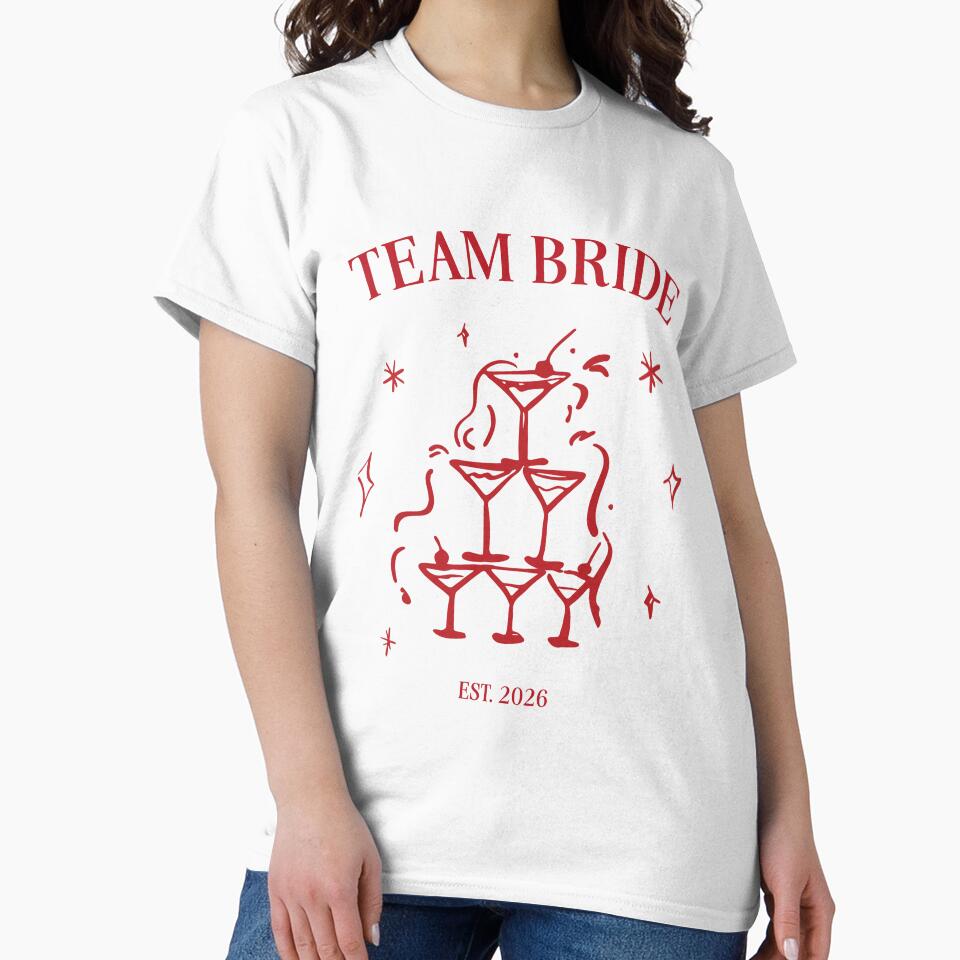 TEAM BRIDE: Wedding Bachelorette Party by CrestaCreates T-Shirts, Hoodie, Sweatshirt | BlankRebels.com (Image 2)