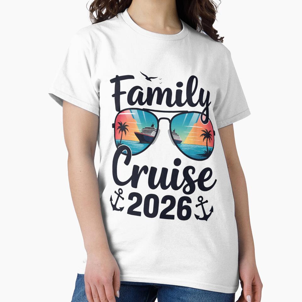 Family Cruise 2026 Summer Vacation Matching Family Cruise by tiekanamac T-Shirts, Hoodie, Sweatshirt (Image 2)