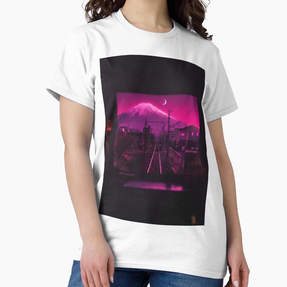 Railway view of Fuji by Inari Designs T-Shirts, Hoodie, Sweatshirt | BlankRebels.com (Image 2)