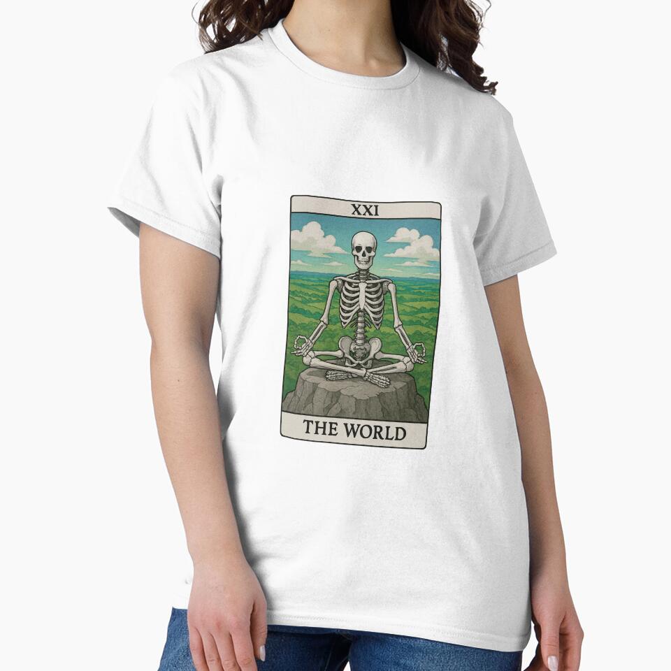Tarot Card - XXI - The World - Skeleton by step10studio T-Shirts, Hoodie, Sweatshirt | BlankRebels.com (Image 2)