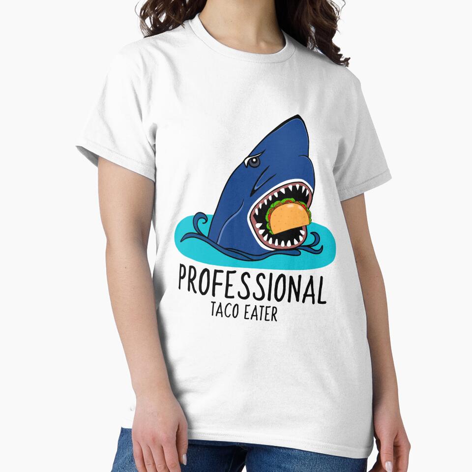 Funny Taco Lover Shark by Sartoris Art T-Shirts, Hoodie, Sweatshirt | BlankRebels.com (Image 2)