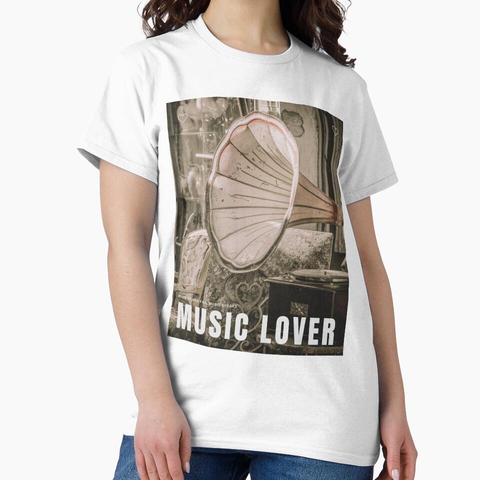 Music Lover Sticker by Retro-Reverie T-Shirts, Hoodie, Sweatshirt | BlankRebels.com (Image 2)