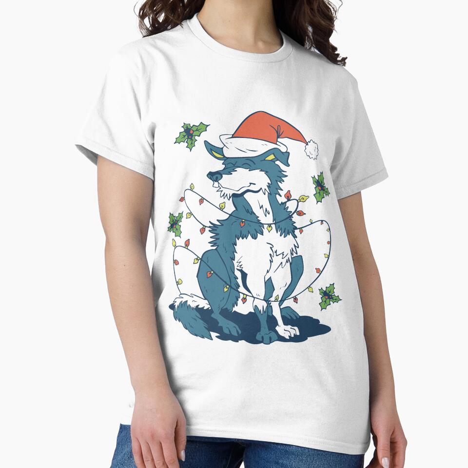 Siberian husky dog in christmas - siberian husky dog by Palteeshop T-Shirts, Hoodie, Sweatshirt | BlankRebels.com (Image 2)