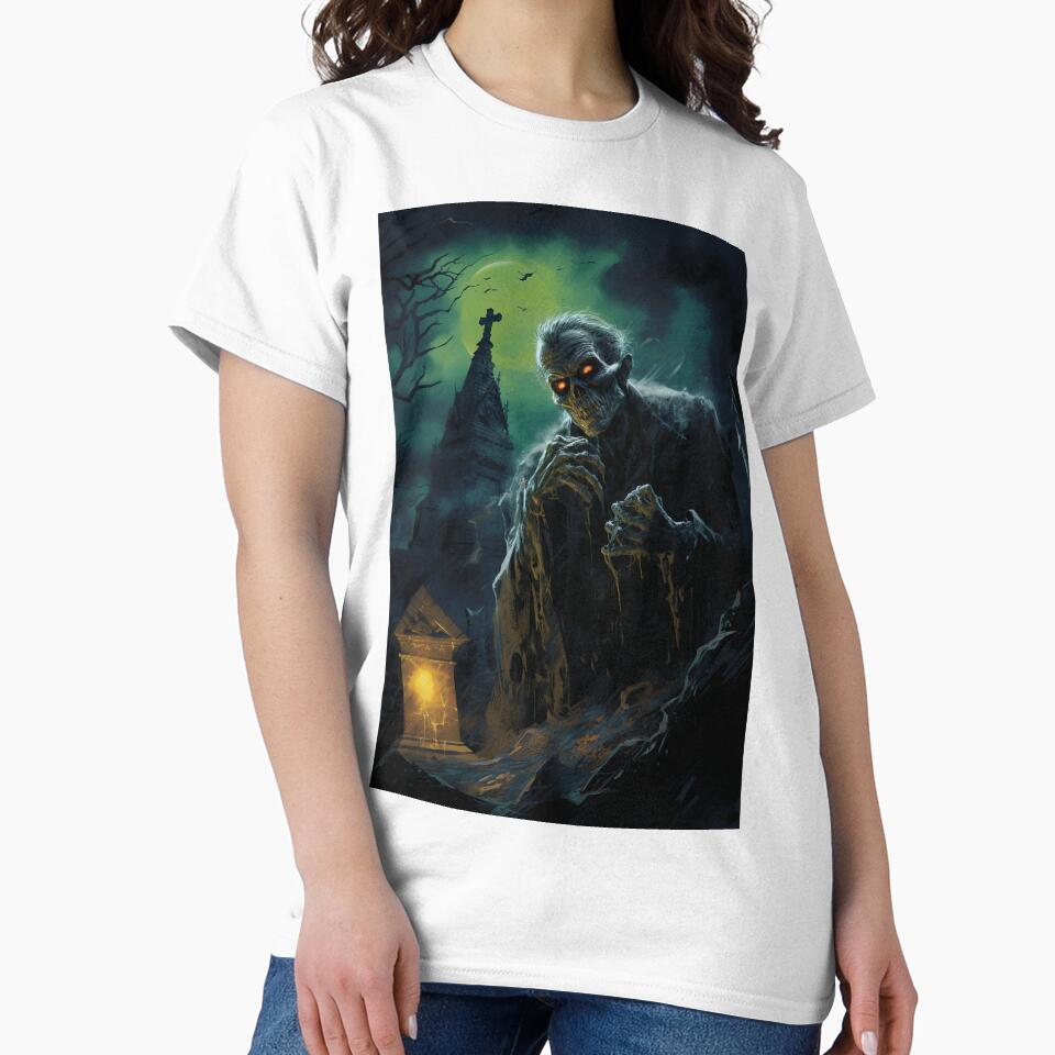 Eerie Creatures Emerge From Old Cemetery After Dark by Piotrek0001 T-Shirts, Hoodie, Sweatshirt | BlankRebels.com (Image 2)