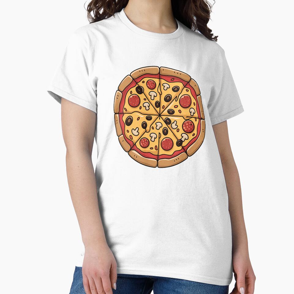 Delicious Sliced Pizza with Toppings by MonkiFlipp T-Shirts, Hoodie, Sweatshirt | BlankRebels.com (Image 2)