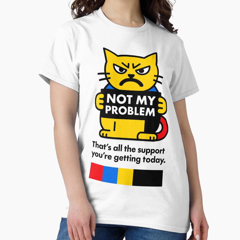 Not my problem. For People with Boundaries | Deadpan Design Aesthetic by JustMeditateIt T-Shirts, Hoodie,... (Image 2)