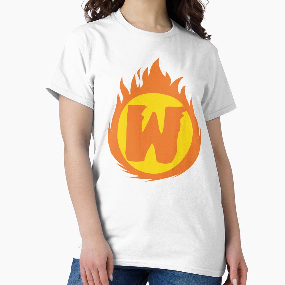 Superhero Letter W. Fire Insignia by mgulin T-Shirts, Hoodie, Sweatshirt | BlankRebels.com (Image 2)