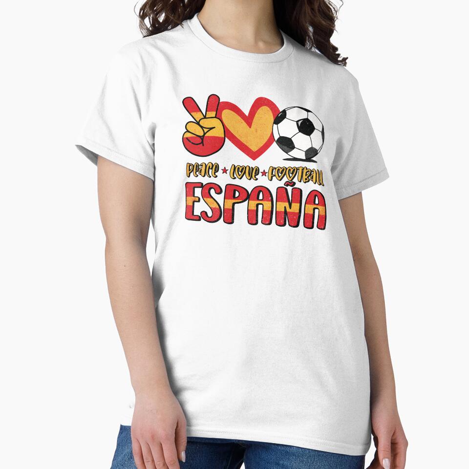 Spain Peace Love Football by Numero14