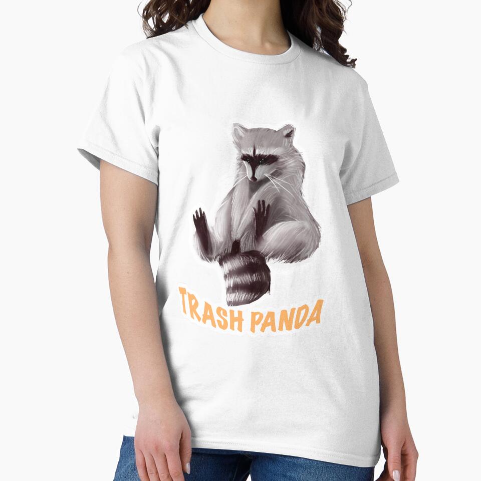 Trash Panda Raccoon Orange by AmethystBlue T-Shirts, Hoodie, Sweatshirt | BlankRebels.com (Image 2)