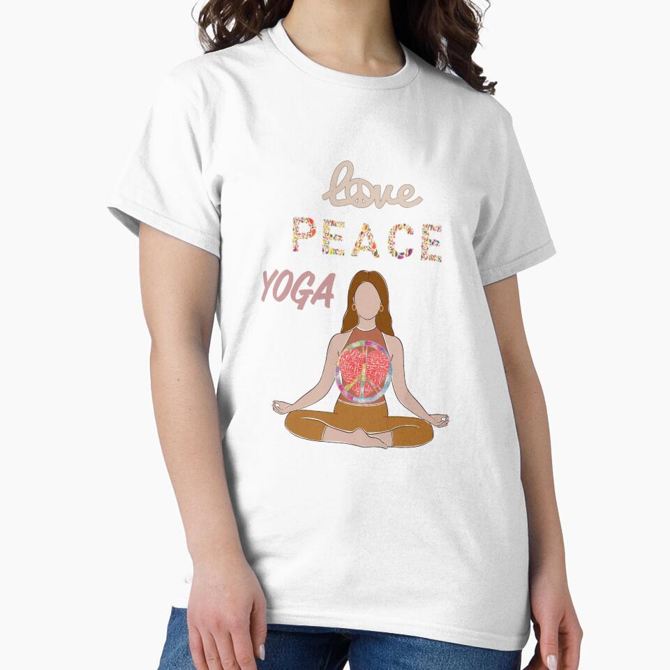 Love Peace Yoga by Umerchatha444 T-Shirts, Hoodie, Sweatshirt | BlankRebels.com (Image 2)