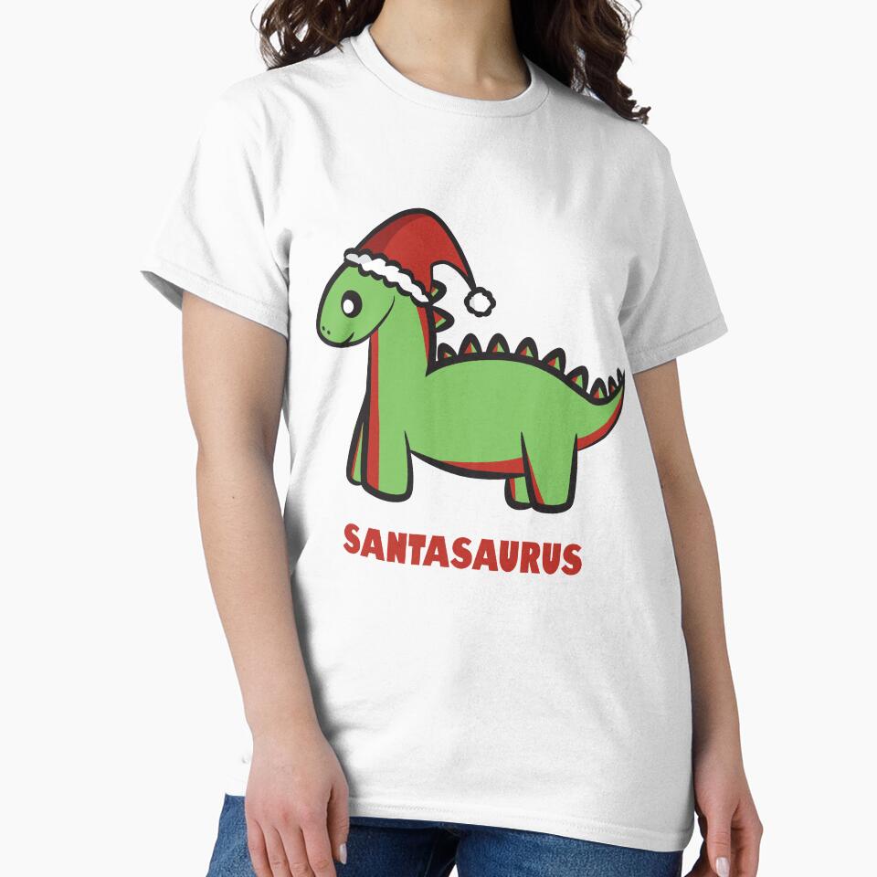 Santasaurus, the Christmas Dinosaur by bullshirter T-Shirts, Hoodie, Sweatshirt | BlankRebels.com (Image 2)