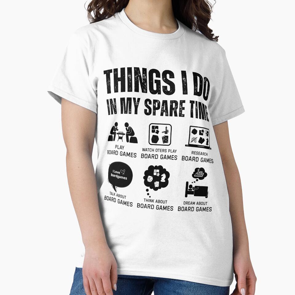 Things I Do in My Spare Time – Board Game Lover Checklist by BMLprint ⭐⭐⭐⭐⭐ T-Shirts, Hoodie, Sweatshirt (Image 2)
