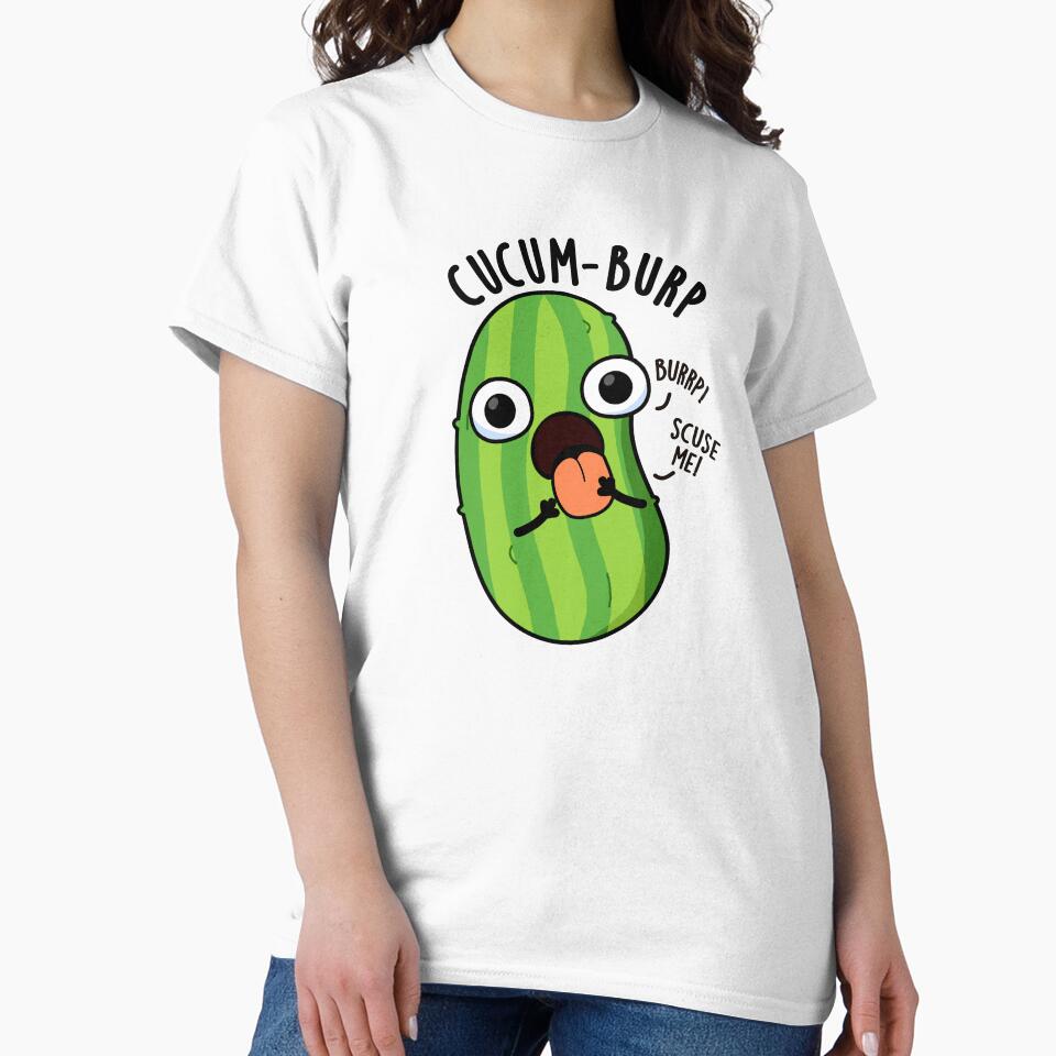 Cucum-burp Funny Cucumber Pun by punnybone