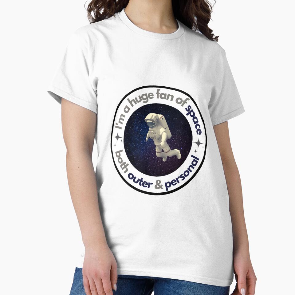 Funny Introverts Quote Huge Fan of Space Both Outer and Personal by dbyjane