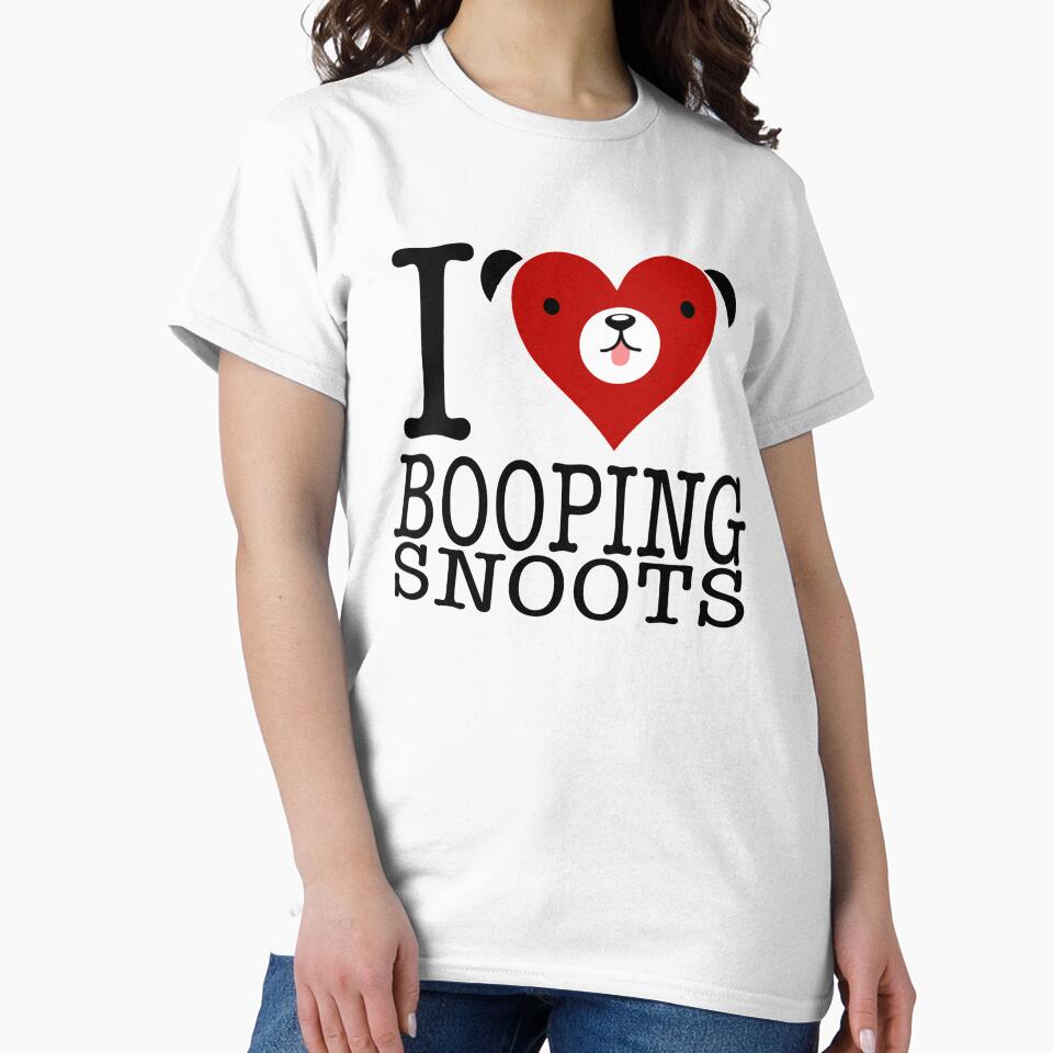 I Love Booping Snoots - Funny Gift Ideas for Dog Lovers by traciwithani T-Shirts, Hoodie, Sweatshirt (Image 2)