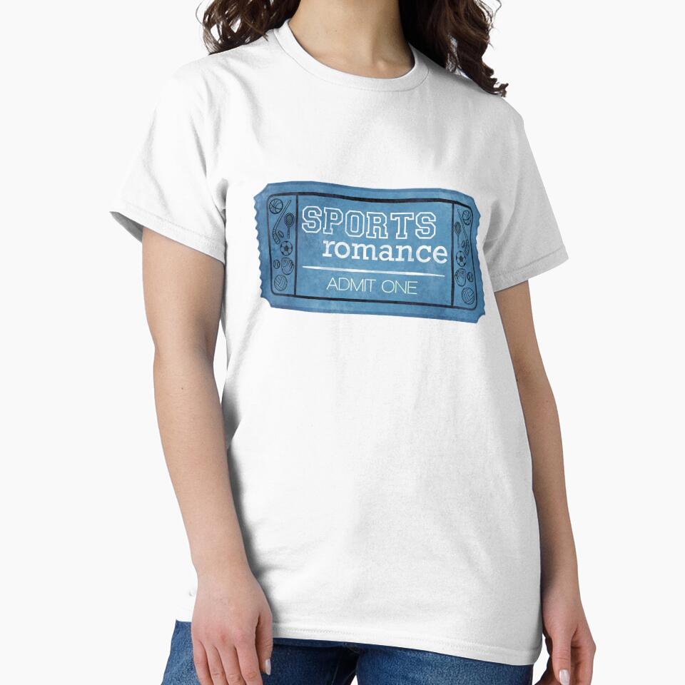 Romance Book Trope Ticket - Sports Romance by serafineaandd T-Shirts, Hoodie, Sweatshirt | BlankRebels.com (Image 2)