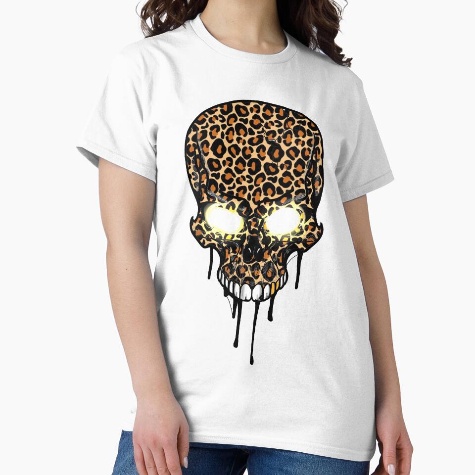 Leopard skull with glowing eyes by AXIOM13 T-Shirts, Hoodie, Sweatshirt | BlankRebels.com (Image 2)