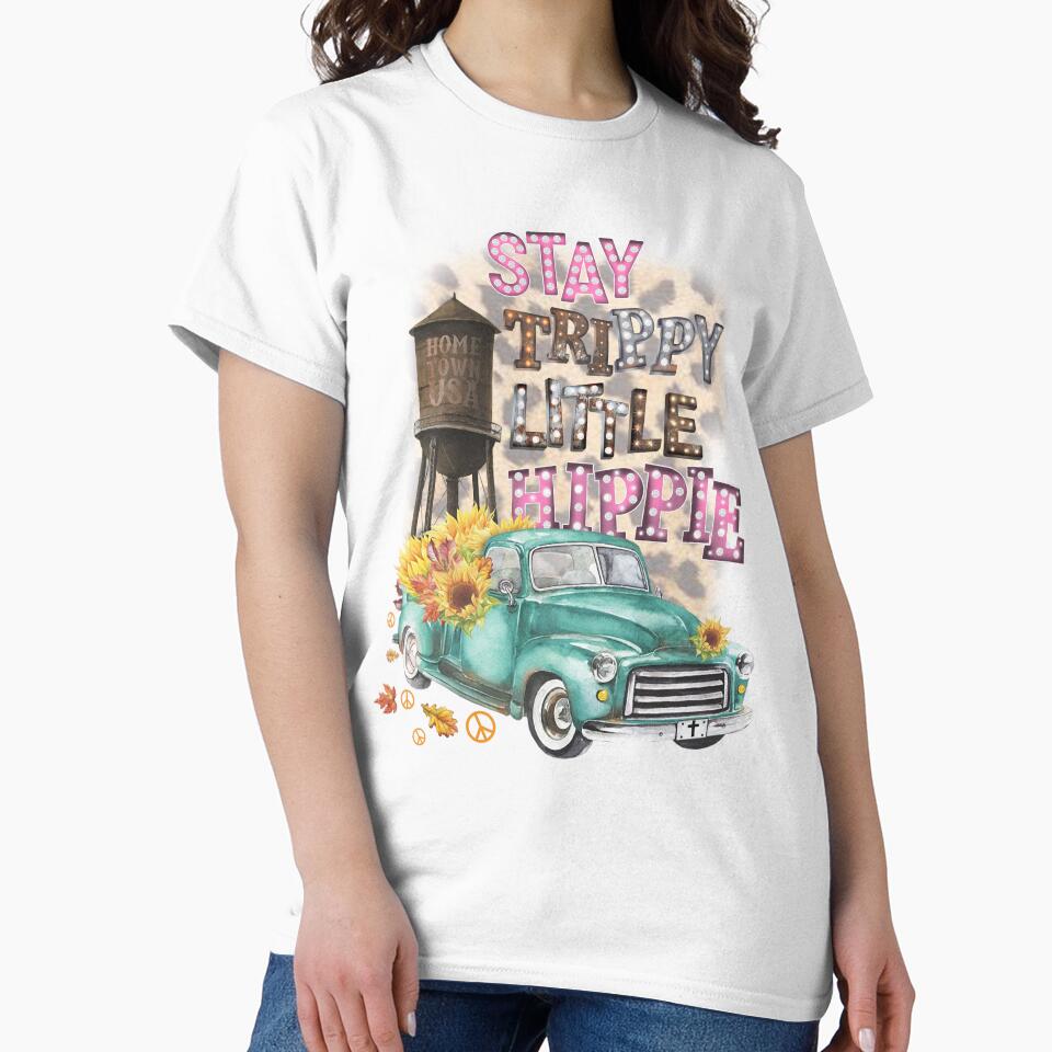 Stay trippy little hippie vintage farmhouse by artsyfashion T-Shirts, Hoodie, Sweatshirt | BlankRebels.com (Image 2)