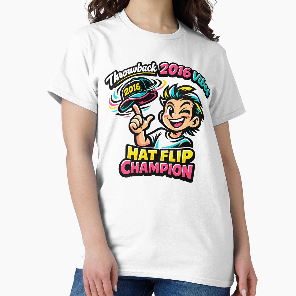 Retro 2016 Hat Flip Vibes by GrawerekCom T-Shirts, Hoodie, Sweatshirt | BlankRebels.com (Image 2)