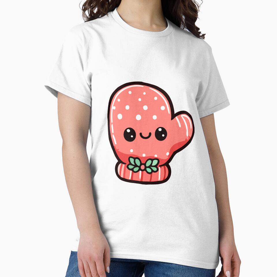 Cute Kawaii Christmas Mitten - Adorable Winter by Akioos